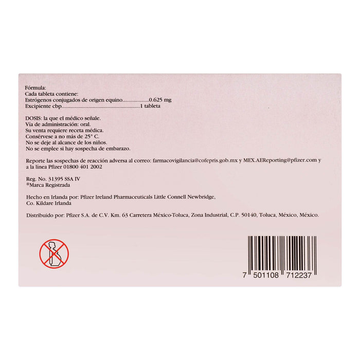 Premarin 0.625Mg Con 42 Tabletas (Estrogenos Conjugados) - WeCare Pharma