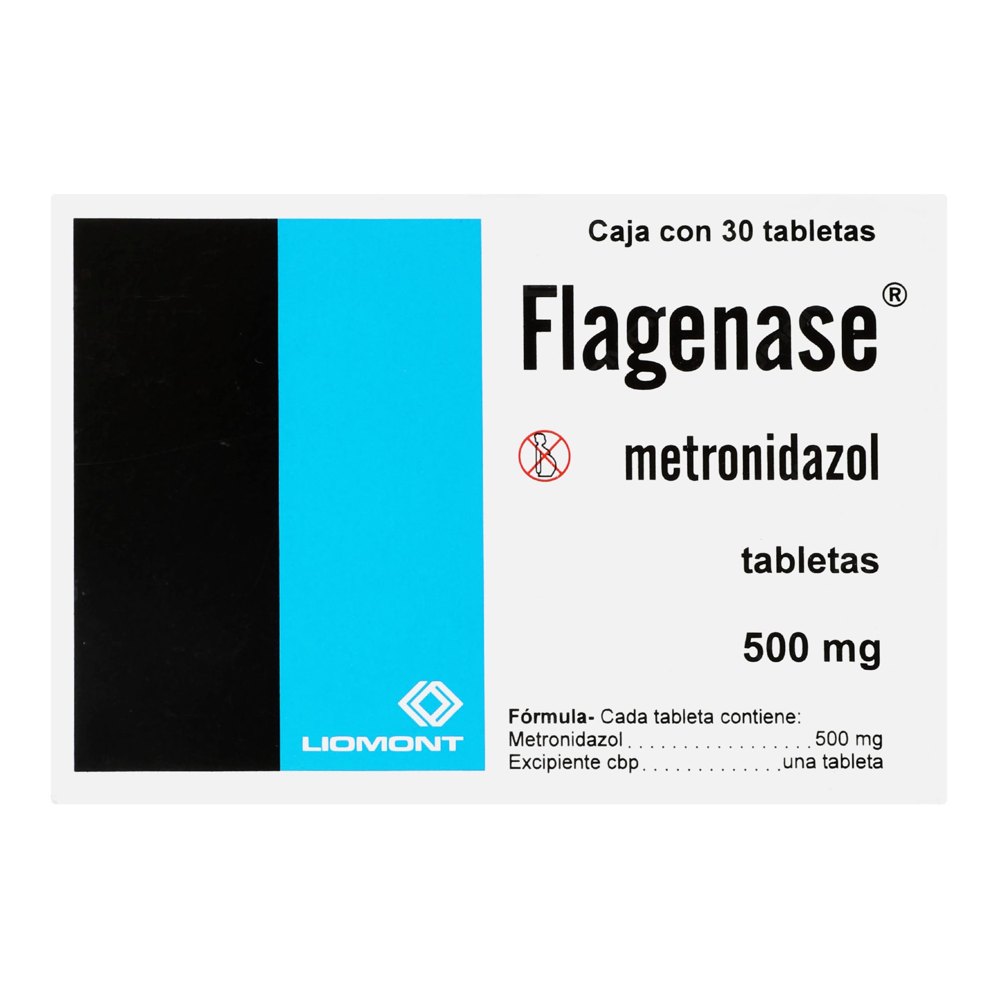 Flagenase 500Mg Con 30 Tabletas (Metronidazol) 5 - 7501299300251