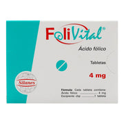 Folivital 4Mg Con 90 Tabletas (Acido Folico) - WeCare Pharma