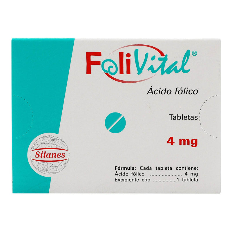 Folivital 4Mg Con 90 Tabletas (Acido Folico) - WeCare Pharma