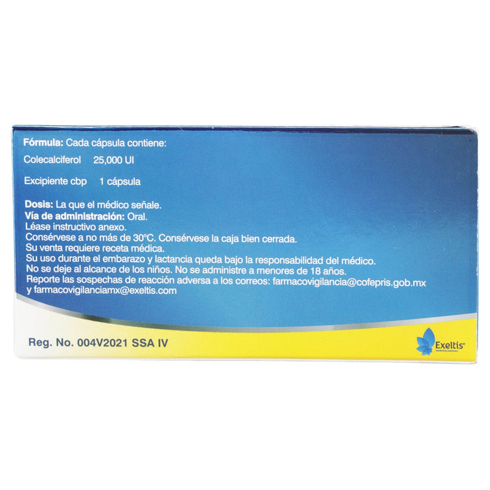 Milda 25000Unid Con 4 Capsulas (Colecalciferol) - WeCare Pharma