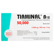 Tiaminal B12 Con 5 Ampulas (Cianocobalamina/Tiamina/Lidocaina) - WeCare Pharma