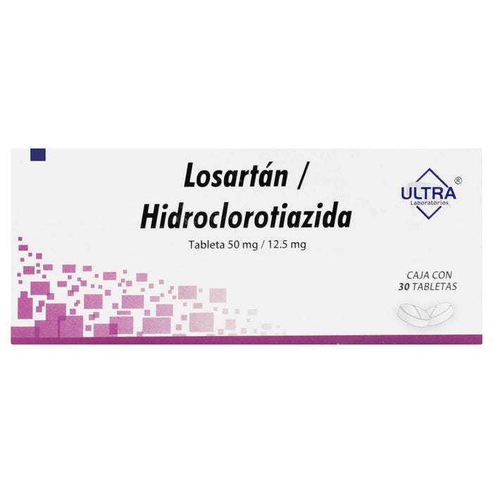 Losartan Hidroclorotiazida 50Mg/12.5Mg Con 30 Tabletas - WeCare Pharma