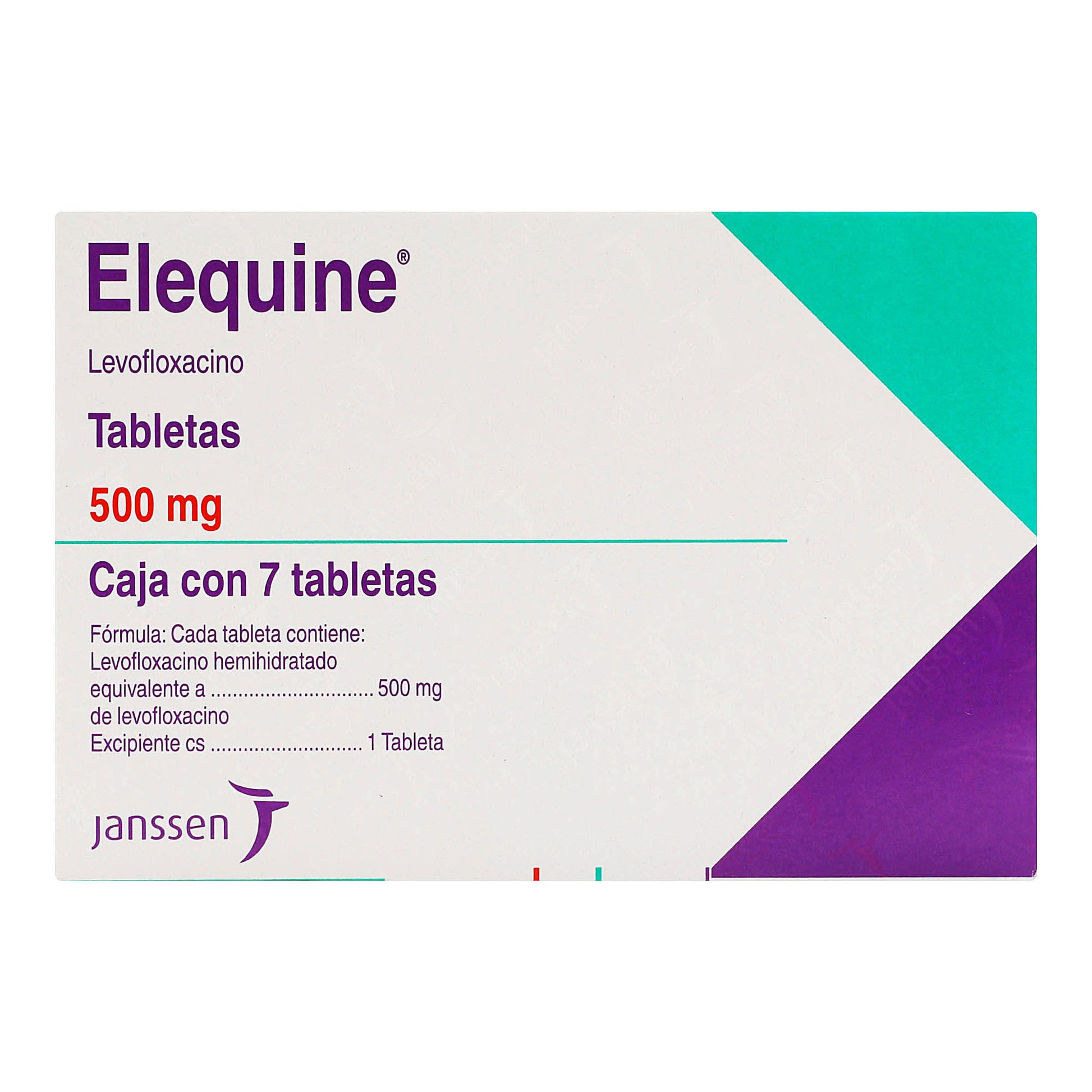 Elequine 500Mg Con 7 Tabletas (Levofloxacino) 4 - 7501100069100