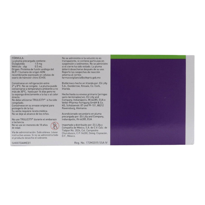 Trulicity Pluma 1.5Mg/0.5Ml Con 2 (Dulaglutida) - WeCare Pharma