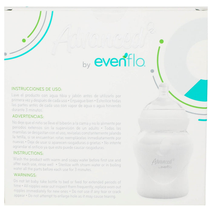 Biberon Advanced Flujo Lento 5Oz Con 2 Piezas Evenflo - WeCare Pharma