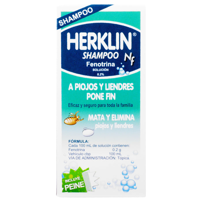 Herklin Shampoo Frasco 60Ml (Fenotrina) 5 - 7501089810021