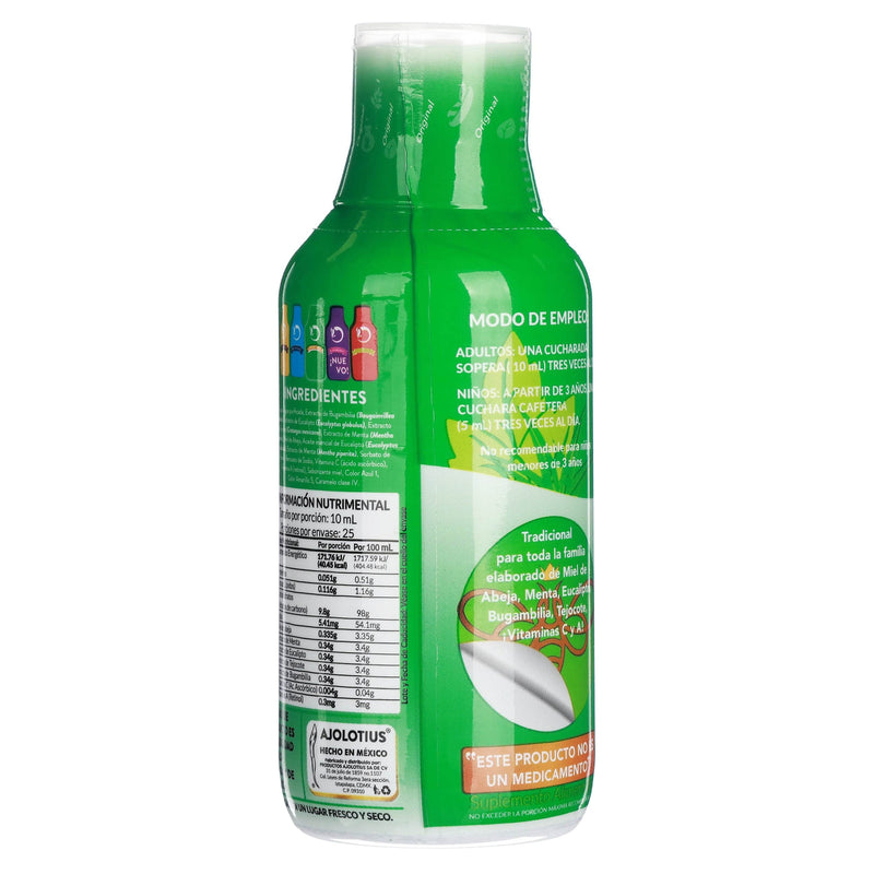 Ajolotius Con Miel Jarabe 250Ml (Mezcla Herbal/Vitamina Con A) - WeCare Pharma