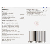 Aprovasc 150Mg/10Mg Con 28 Tabletas (Irbesartan/Amlodipino) - WeCare Pharma