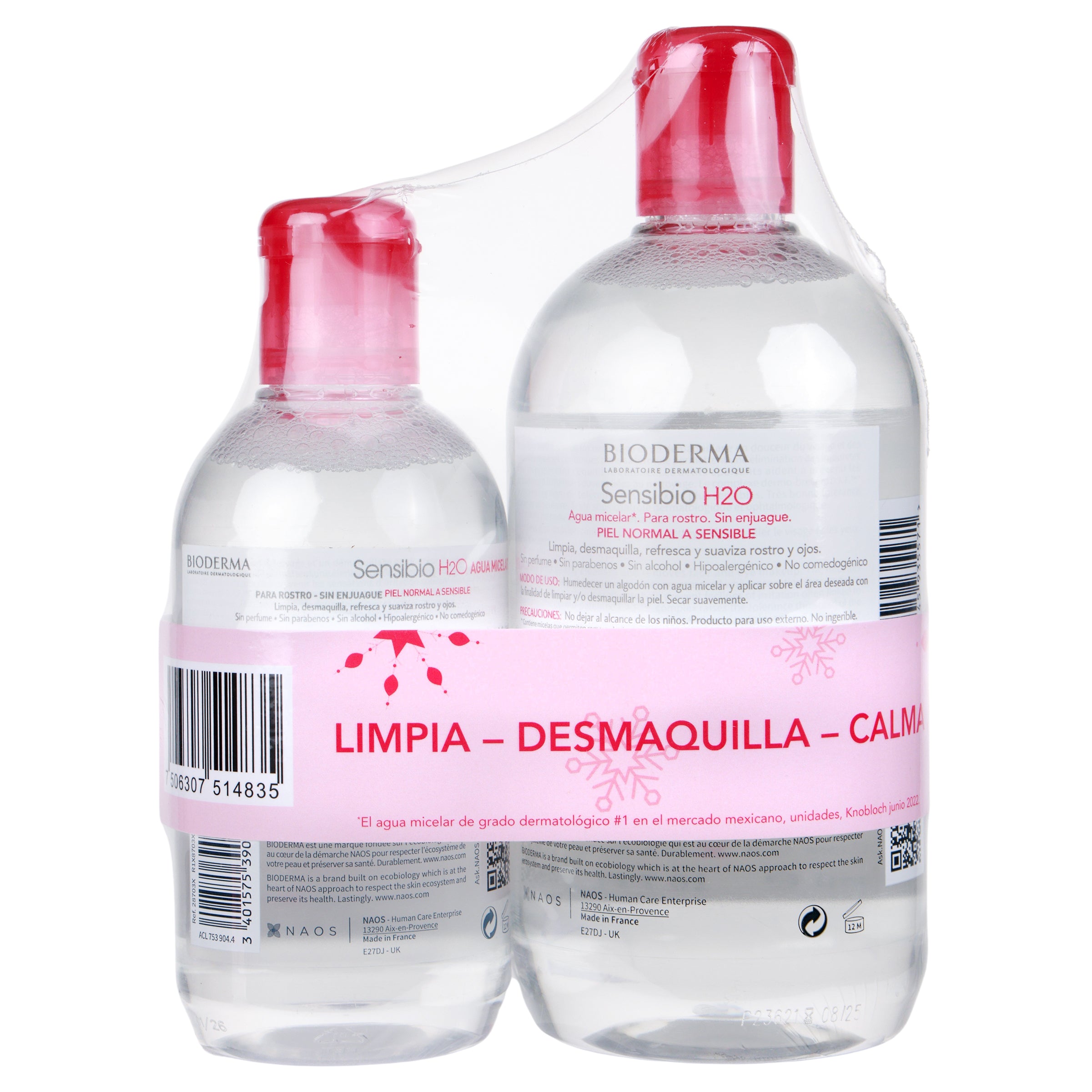 Bioderma Kit Sensibio Desmaquillante H2O 500Ml + Sensibio H2O 250Ml 7 - 7506307514835