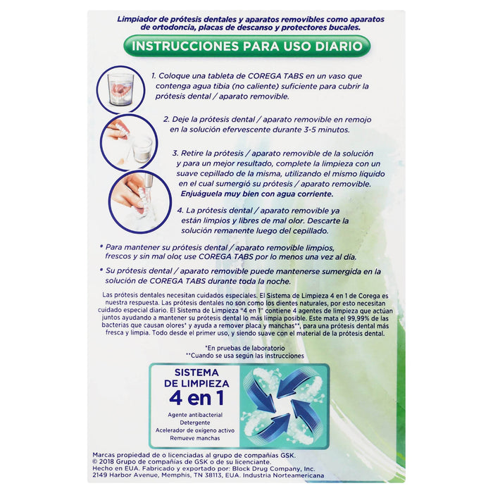 Corega Tabletas Efervescentes Con 30 - WeCare Pharma