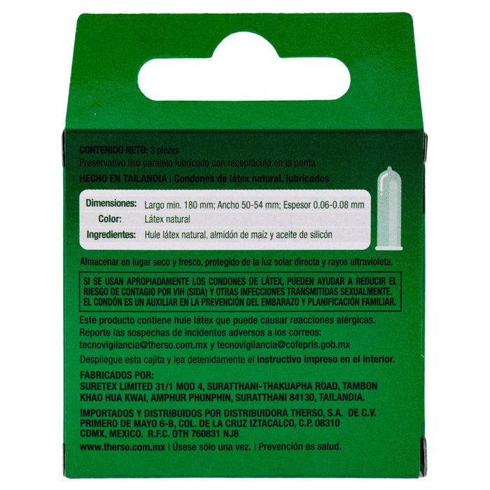 Condones Tres Eros Premium Con 3 - WeCare Pharma