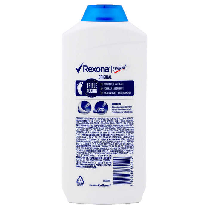 Talco Desodorante Effcient Pies 200G - WeCare Pharma