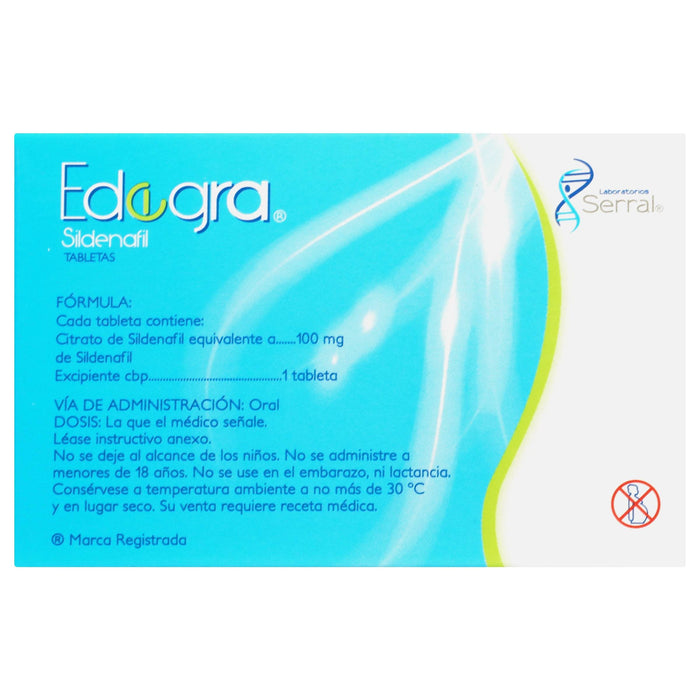 Edegra (Sildenafil) Tabletas 100Mg Con 10 - WeCare Pharma