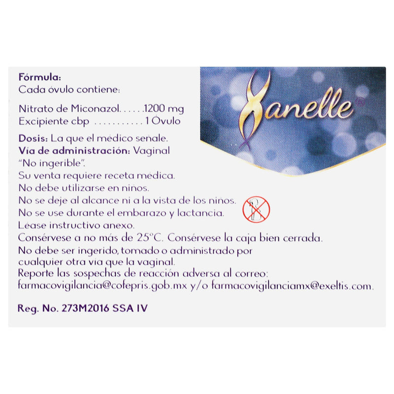 Xanelle Ovulos 1200Mg Con 1 (Miconazol) - WeCare Pharma