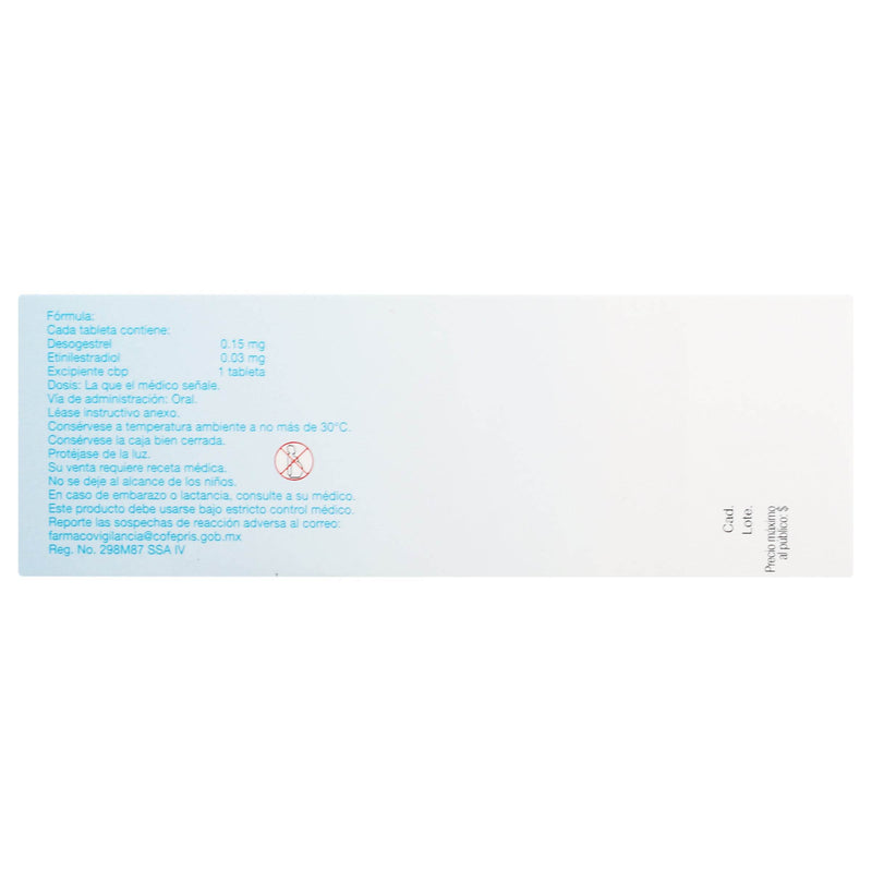 Marvelon 0.15Mg/0.03Mg Con 21 Tabletas (Desogestrel/Etinilestradiol) - WeCare Pharma