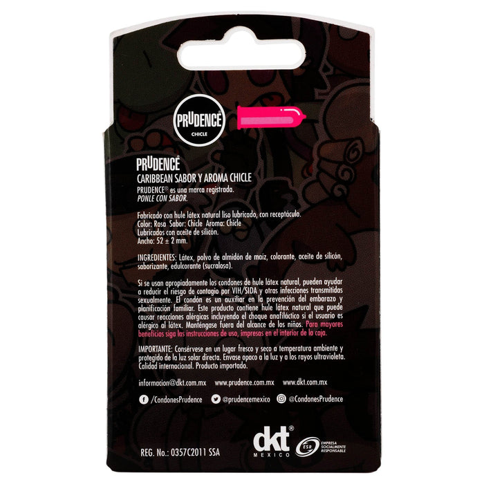 Condón Prudence Chicle Make Love Con 5 - WeCare Pharma