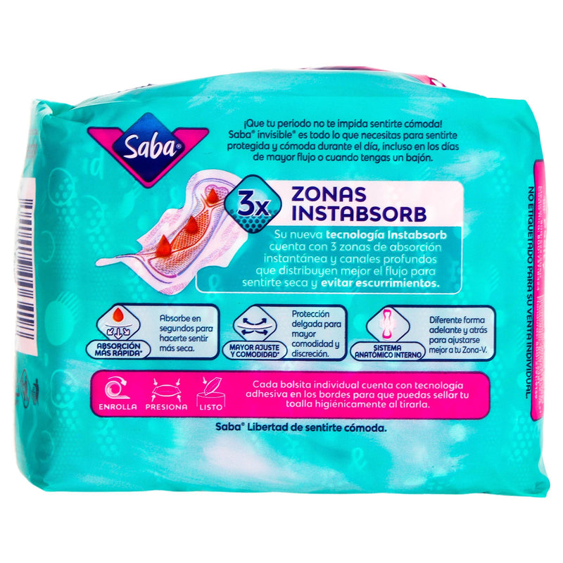 Toallas Femeninas Saba Invisible Buenos Dí­as Delgada Con Alas Con 14 - WeCare Pharma