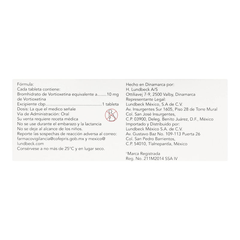 Brintellix 10Mg Con 14 Tabletas (Vortioxetina) - WeCare Pharma