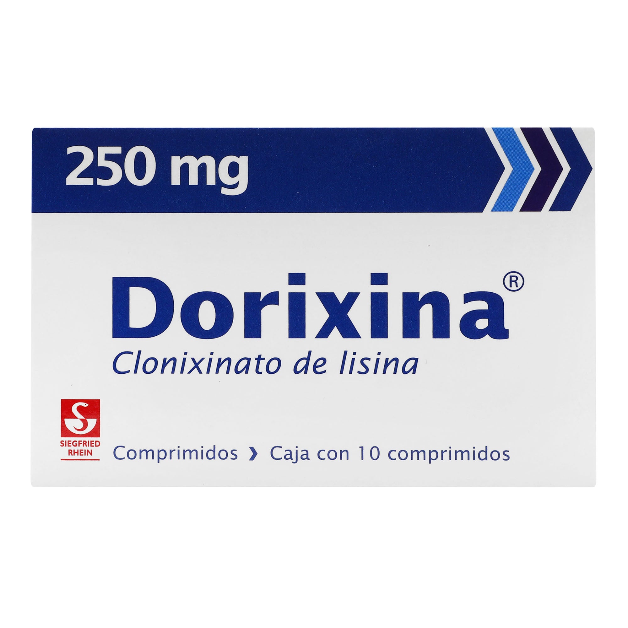 Dorixina 250Mg Con 10 Tabletas (Clonixinato De Lisina) 4 - 7501300409713