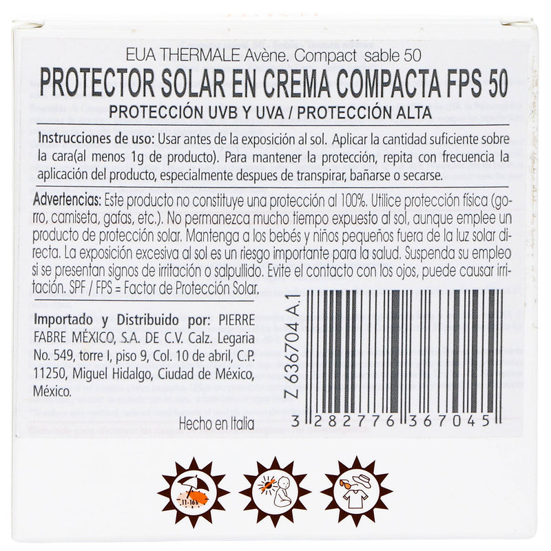 Avene Bloqueador Solar Maq Compacto Arena Fps50 10G - WeCare Pharma