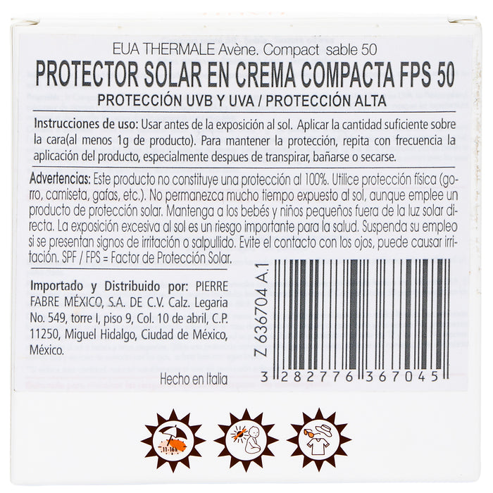 Avene Bloqueador Solar Maq Compacto Arena Fps50 10G 7 - 3282776367045