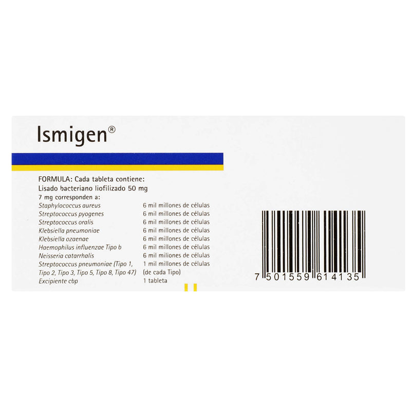 Ismigen (Lisado Bacteriano) Tabletas Sub 50Mg Con 30 - WeCare Pharma