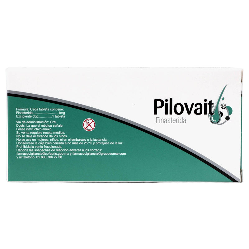 Pilovait 1Mg Con 30 Tabletas (Finasterida) - WeCare Pharma