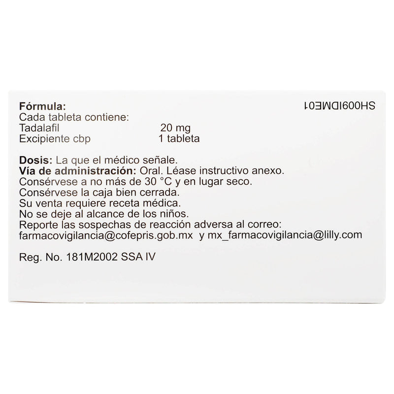 Cialis 20Mg Con 4 Tabletas (Tadalafil) - WeCare Pharma