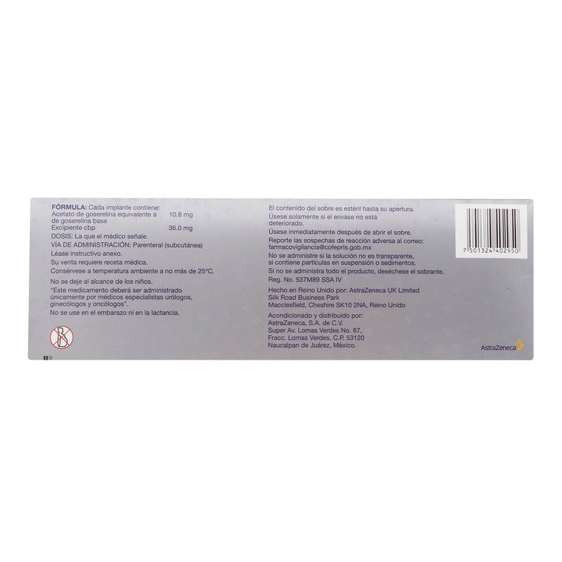 Zoladex Jeringa 10.8Mg Con 1 (Goserelin) - WeCare Pharma