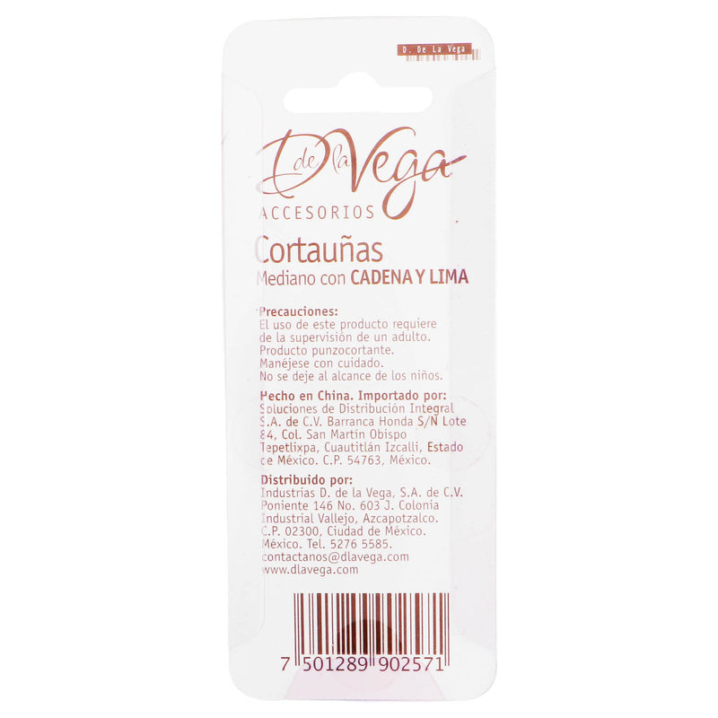 Corta Uñas De La Vega Mediano Lima Con 1 - WeCare Pharma