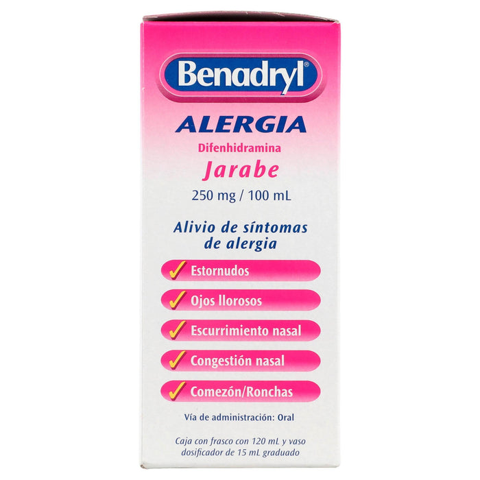 Benadryl Jarabe 250Mg/100Ml 120Ml (Difenhidramina) - WeCare Pharma