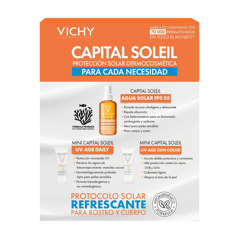 Vichy Capital Soleil Kit Aguas Solares Fps50 Con 3 - WeCare Pharma