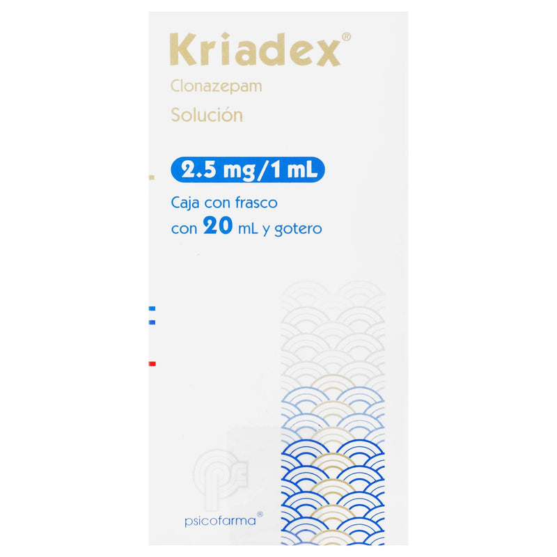Kriadex (Clonazepam) Solución 2.5Mg/Ml 20Ml - WeCare Pharma