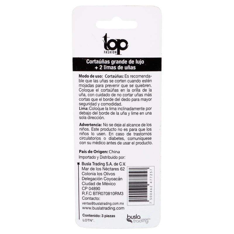 Corta Uñas C/Lima Top Fashion Con 1 - WeCare Pharma