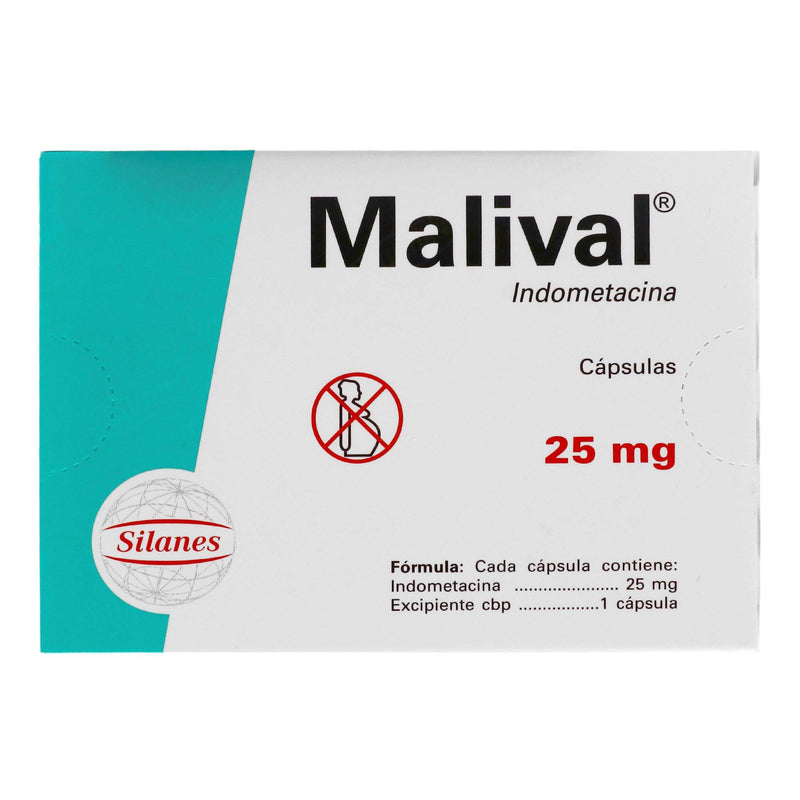 Malival 25Mg Con 30 Capsulas (Indometacina) - WeCare Pharma