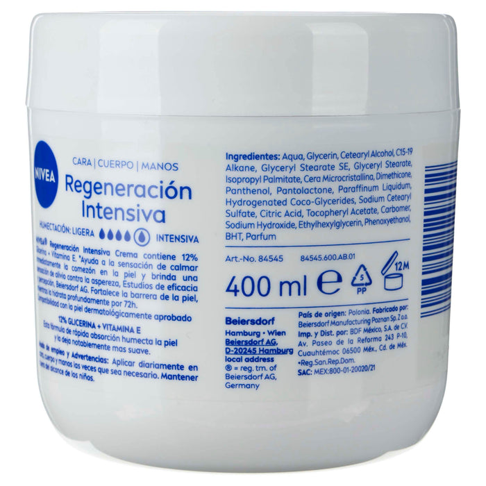 Nivea Crema Piel Extra Seca 400Ml - WeCare Pharma