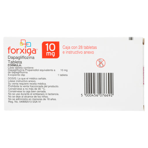 Forxiga 10Mg Con 28 Tabletas (Dapagliflozina) 2 - 5000456076692