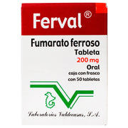 Ferval 200Mg Con 50 Tabletas (Fumarato Ferroso) - WeCare Pharma
