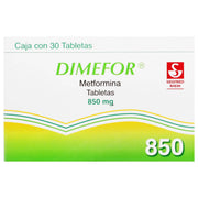Dimefor 850Mg Con 30 Tabletas (Metformina) - WeCare Pharma