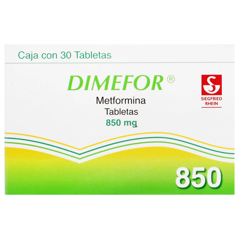 Dimefor 850Mg Con 30 Tabletas (Metformina) - WeCare Pharma