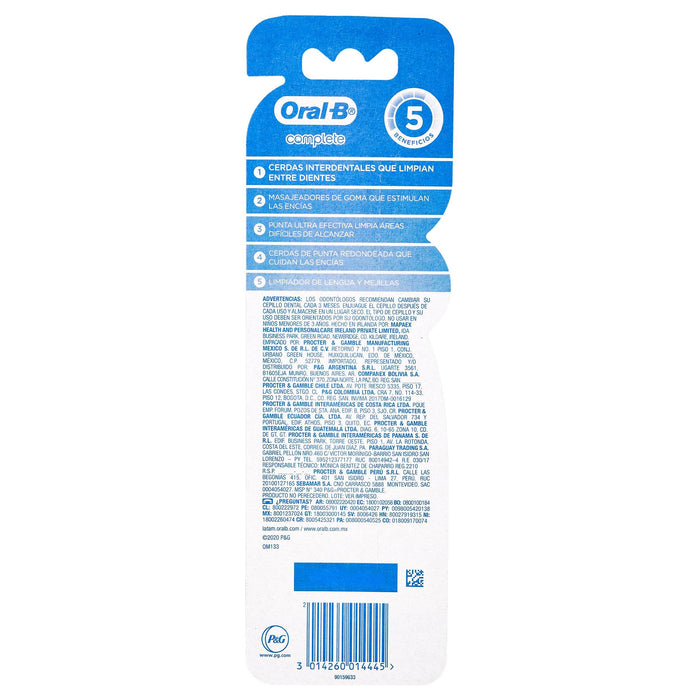 Cepillo Dental Oral-B Complete Suv 40 Con 2 - WeCare Pharma
