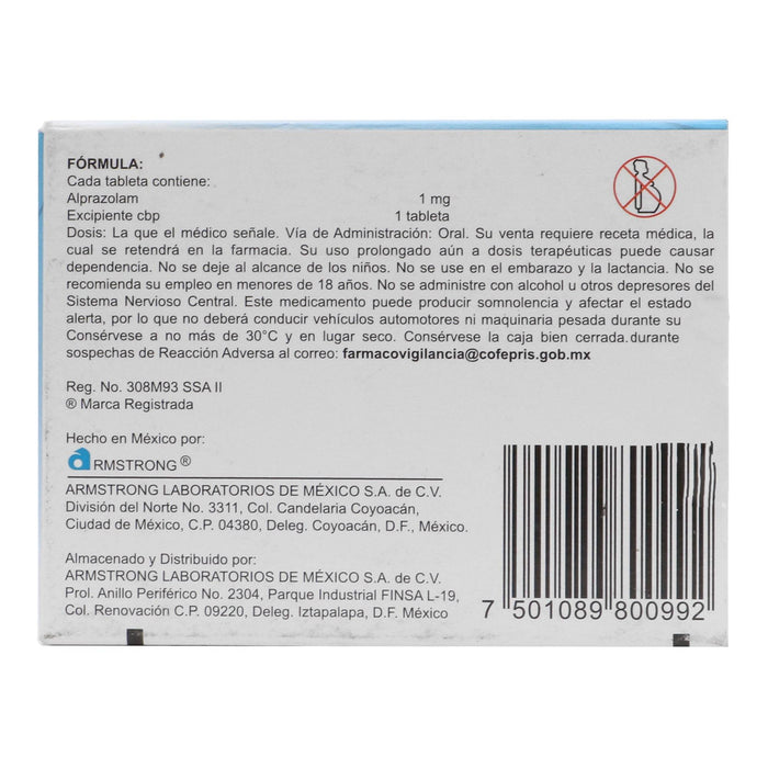 Neupax (Alprazolam) Tabletas 1Mg Con 30 - WeCare Pharma