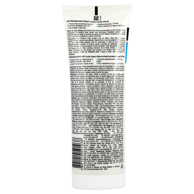 Neutrogena Bloqueador Sun Fresh Fps50 200Ml - WeCare Pharma