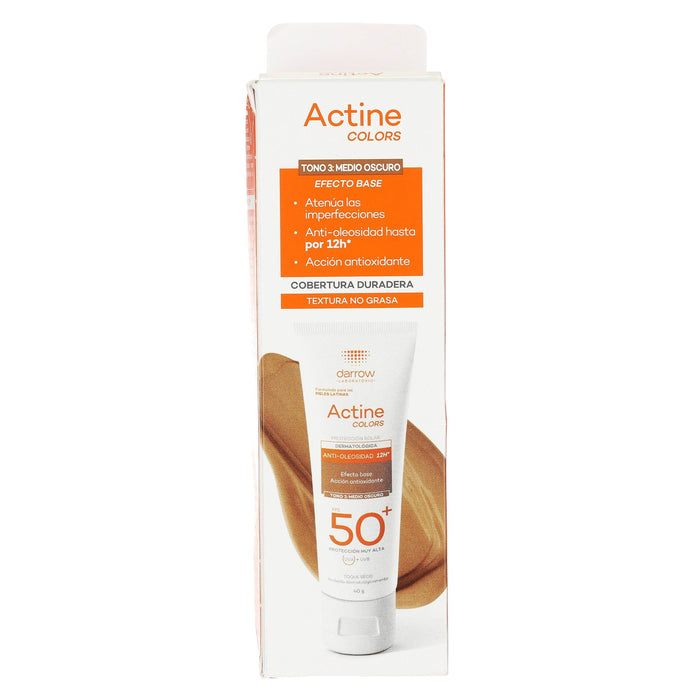Darrow Actine Colors Fps50 Tono 3 Medio Oscuro 40G - WeCare Pharma