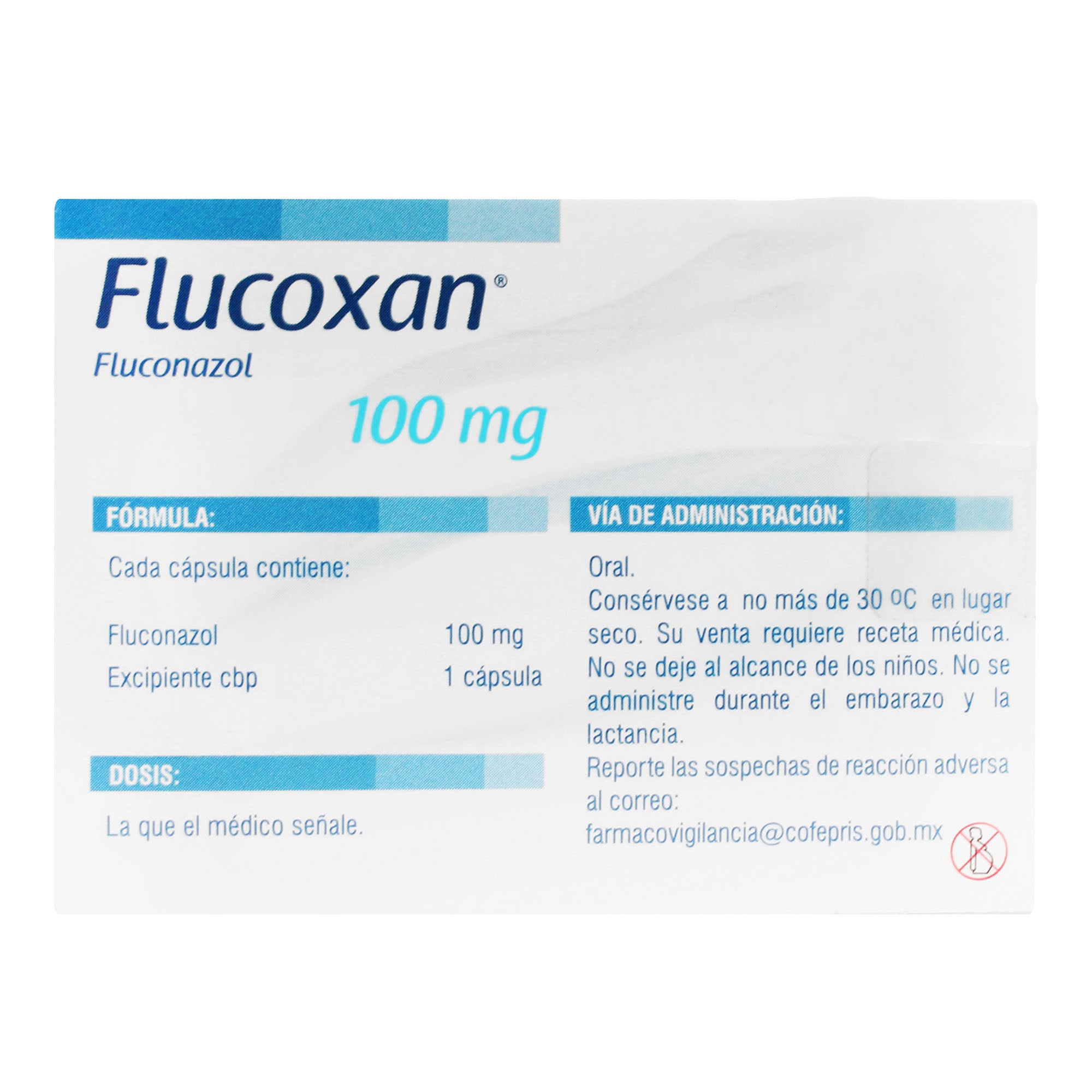 Flucoxan 100Mg Con 10 Capsulas (Fluconazol) 4 - 7501125108686