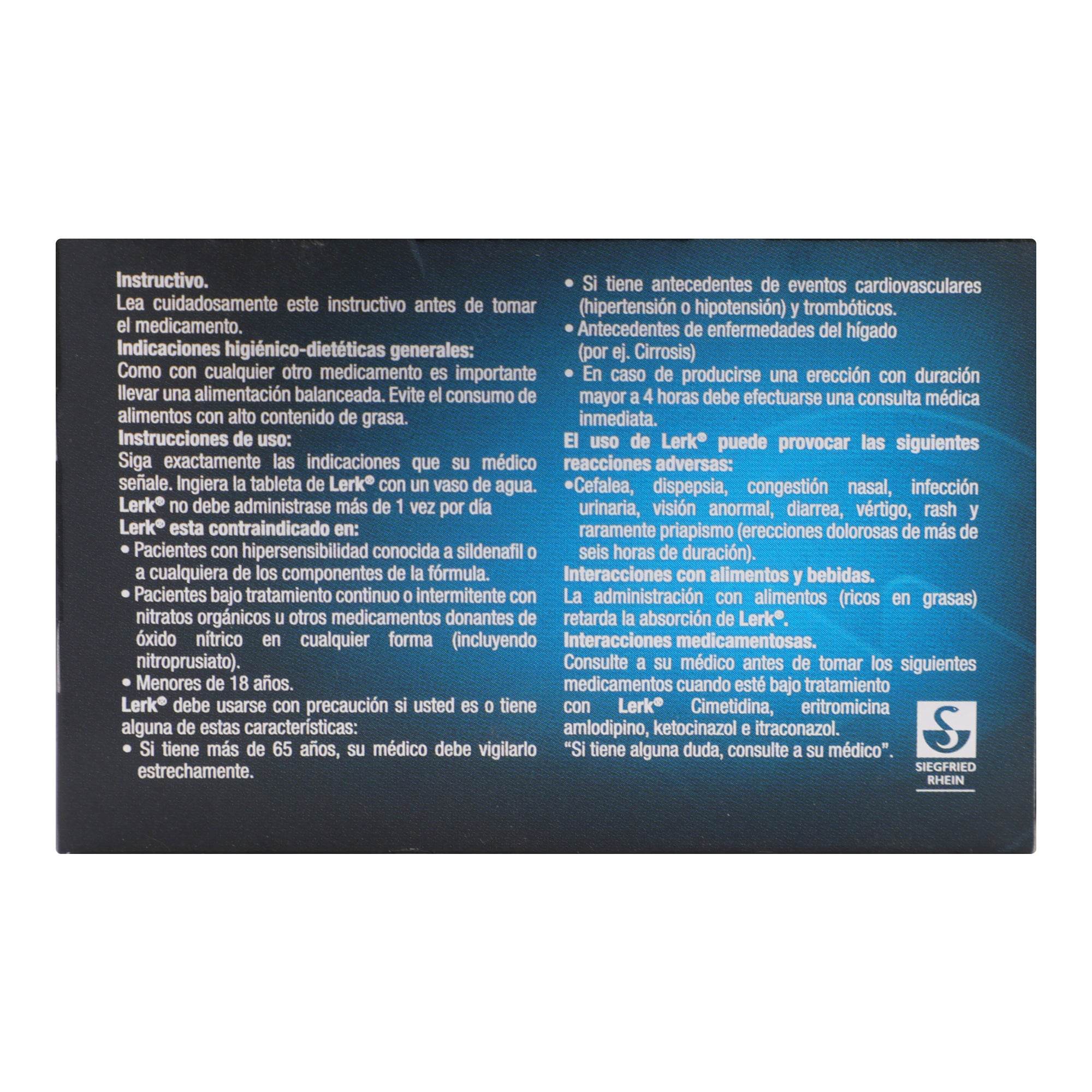 Lerk (Sildenafil) Comp 100Mg Con 1 — WeCare Pharma