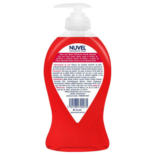 Jabon Liquido Manos Nuvel Frutos Rojos 333Ml - WeCare Pharma
