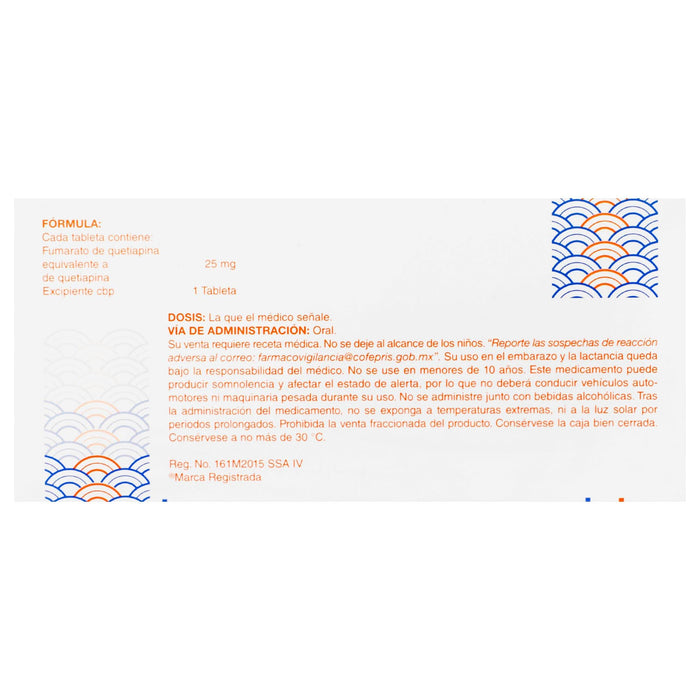 Rayar 25Mg Con 30 Tabletas (Quetiapina) - WeCare Pharma
