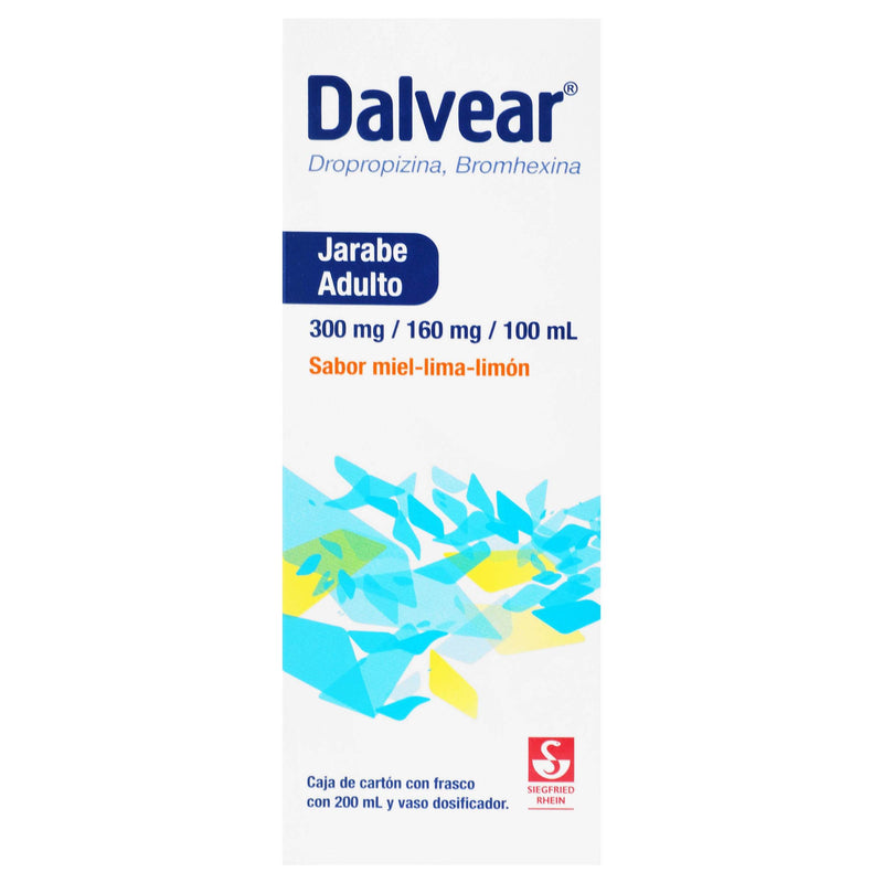 Dalvear Ad Jarabe 160Mg/300Mg/100Ml 200Ml Lima-Limon (Dropropizina/Bromhexina) - WeCare Pharma